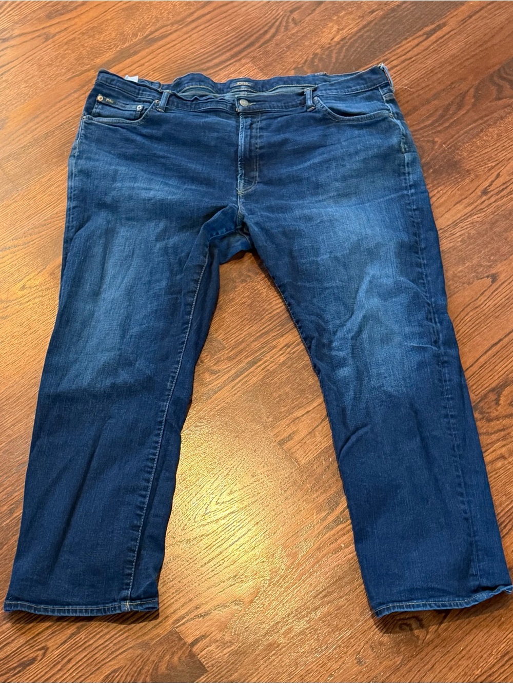 Ralph Lauren Men's Indigo Blue Hampton Relaxed Straight Jeans